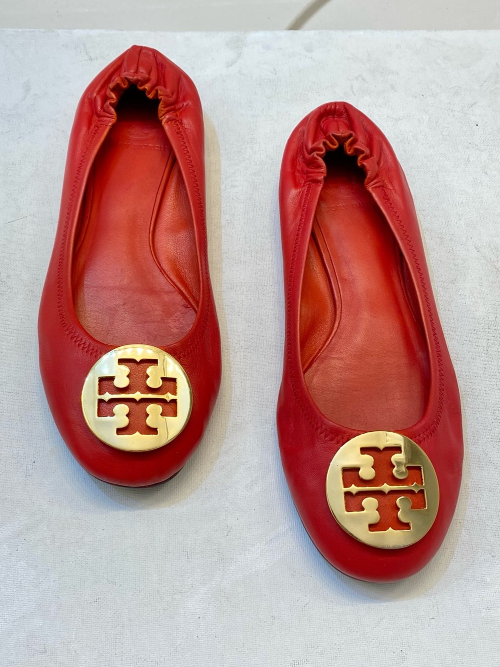 Tory Burch Reva ballet flat Size 8M great condition with great bottom clean